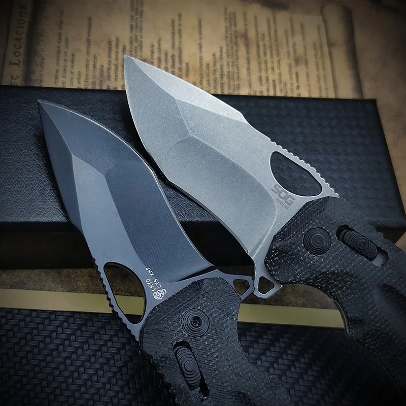 SOG Kiku XR 3.15 inch CTS-XHP blade EDC camping outdoor knife linen folding rescue pocket knife