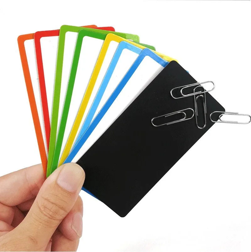 Reusable Magnetic Mini Whiteboard Stickers Erasable Labels Name Stickers magnetic stickers office teaching aids