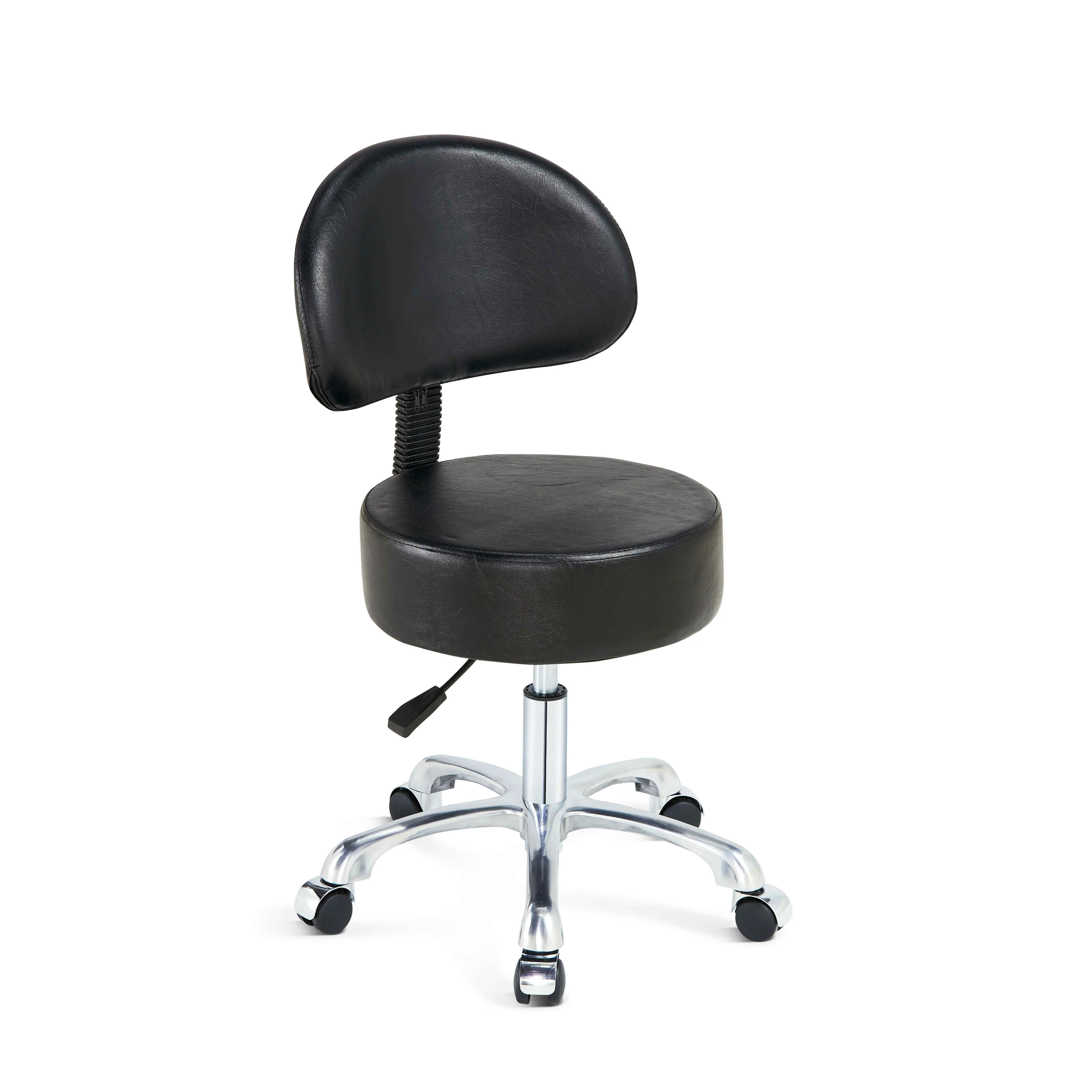 Saloon Chair Bar Stools with Backrest Dental Assistant Medical Stool Office Chairs Black Barber Beatury Salon Stool Chair