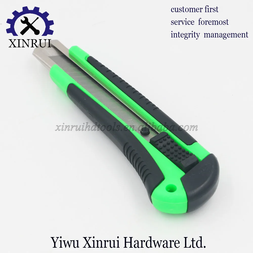 New Office Art Knife with 3 Extra  PCS Blade Plastic Handle Utility Knife