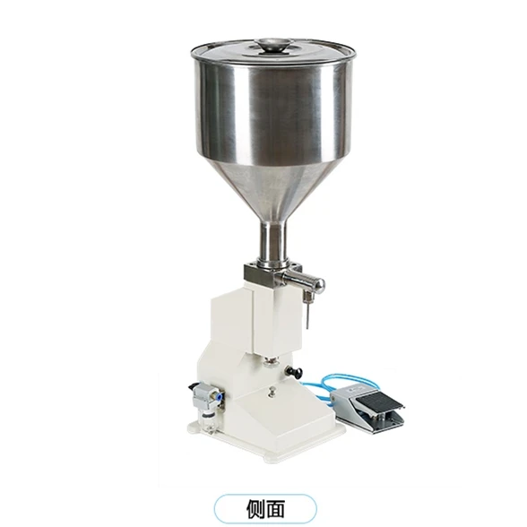 A02 5-50ml High Accuracy Table Top Washing Liquid Pneumatic Cream Paste Filler Small Juice Sachet Filling Machine