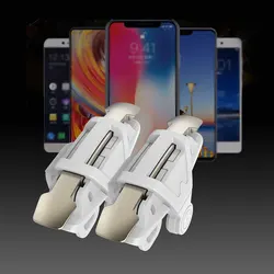 New modle M9 trigger button 2pcs Mobile Gamepad for PUBG Controller Phone L1R1 Grip Trigger Fire Buttons Key ABS White