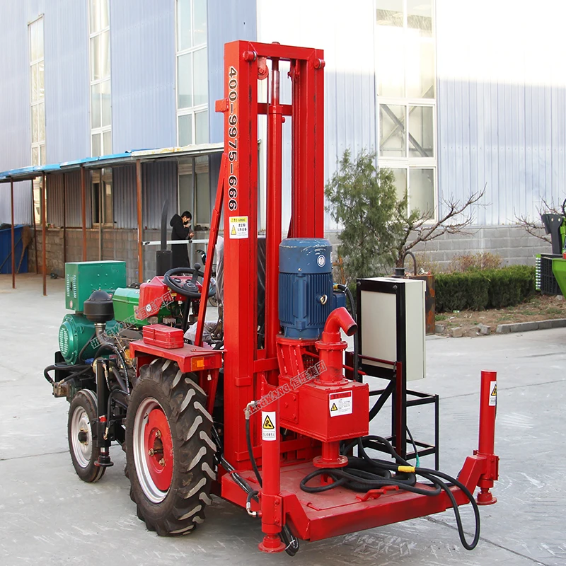 Big power soil drilling tractor water well rig 30HP diesel drive boring