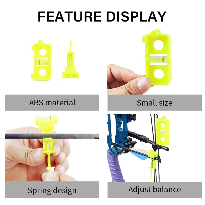 SPG Archery Compound Bow String Tuning Level Combination Set Plastic D Loop Rope Carbon Arrow Rest Adjustable Accessories