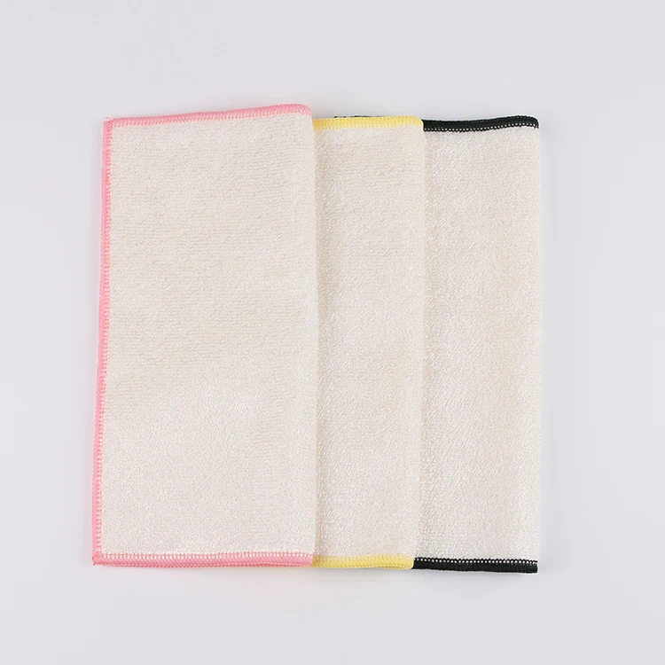 Оптовая продажа, прочные товары для уборки дома, ткань из бамбукового волокна для очистки посуды