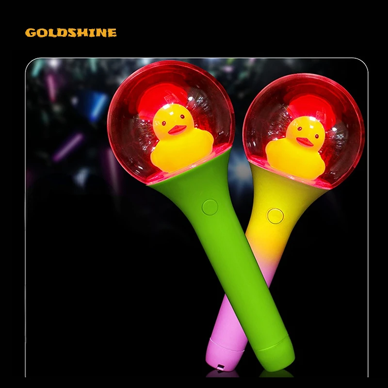 OEM Kpop Seventeen Fans Meeting Concert Custom Logo LED Light up Stick Hand Wand Glow in the Dark Candy for Usage