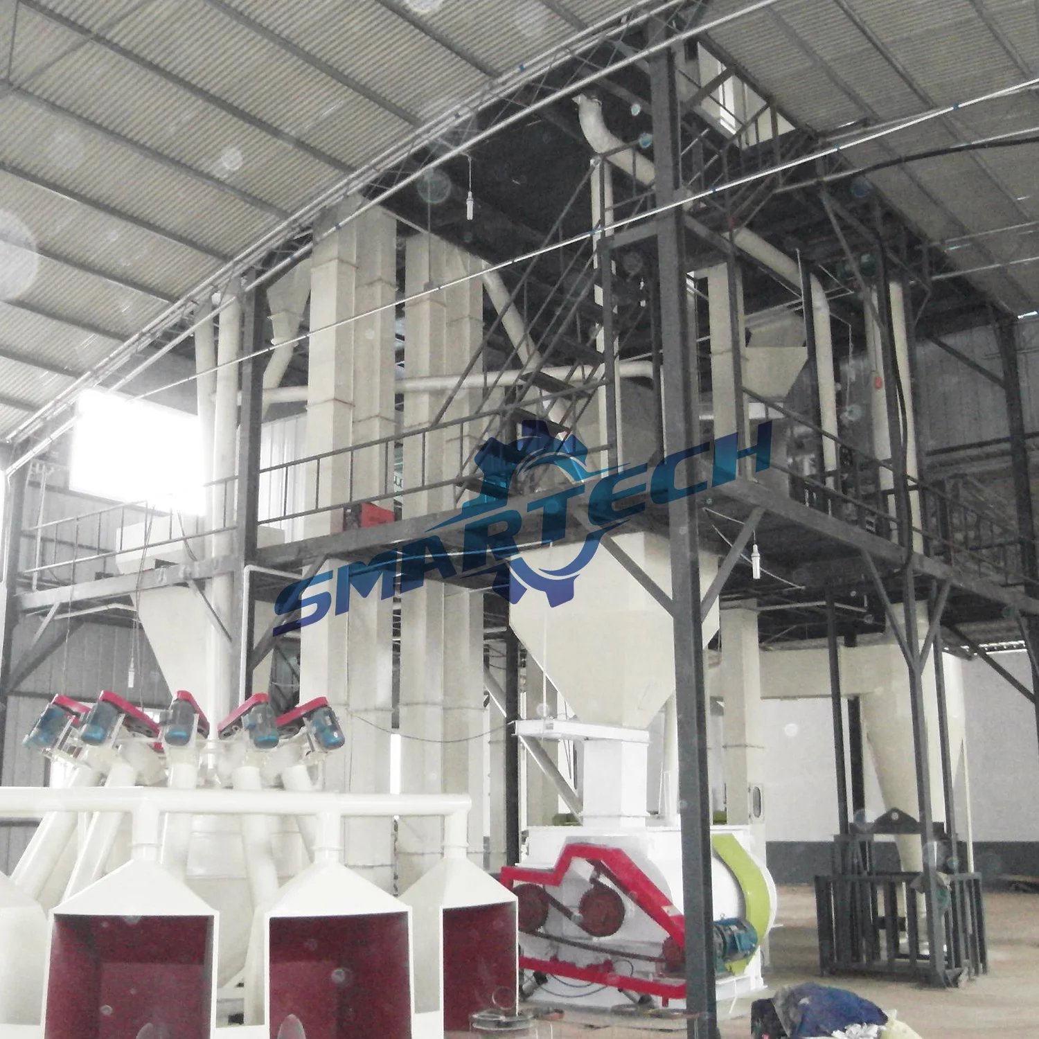 Animal feed line Granulator Plant Complete Poultry feed pellet Making Production line