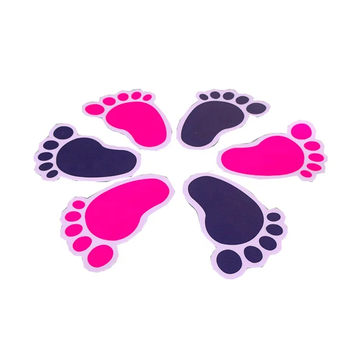  Custom pvc vinyl footprint floor