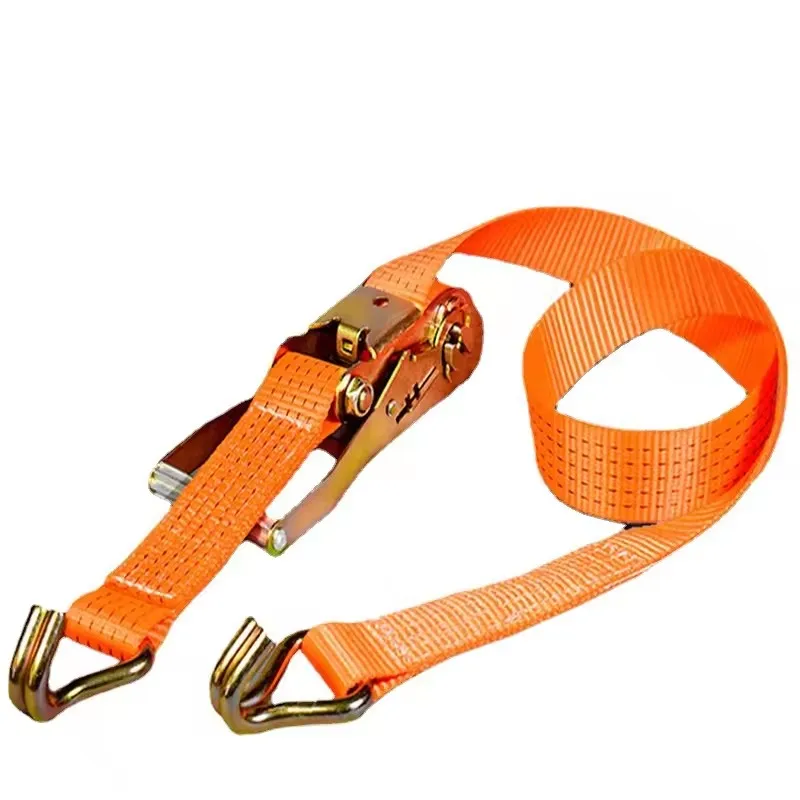 Factory direct selling polyester belt 25mm10m orange 800kg ratchet belt tensioner