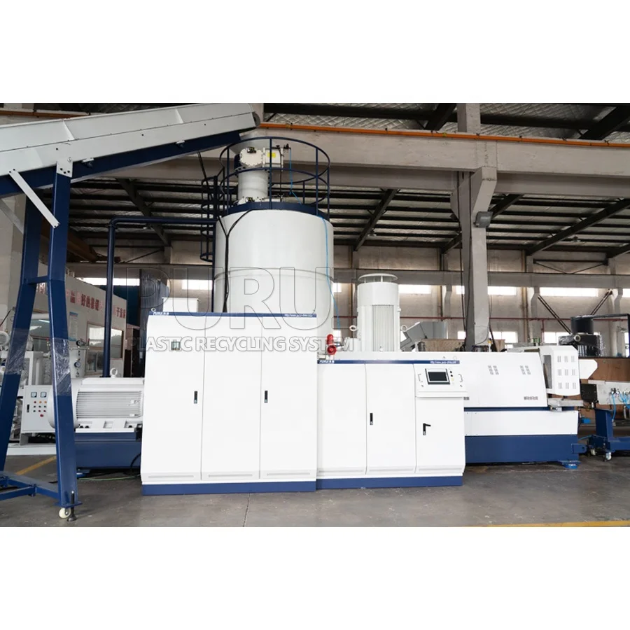 China machine manufacturer pet flakes recycling pelletizing machine plastic pelletizer pet granulators