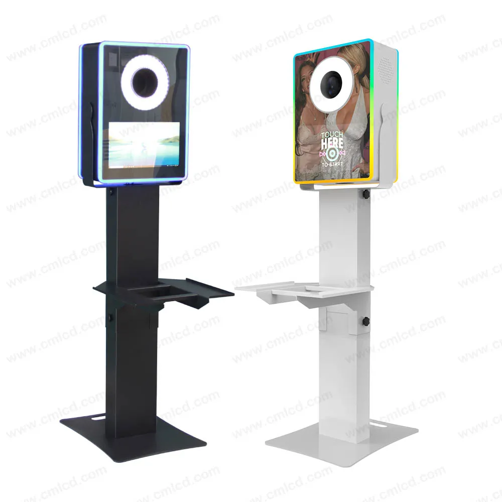 24 inch mirror me selfie photo booth machine easy to install 13.3 touch screen dslr photobooth magic mirror photo booth machine