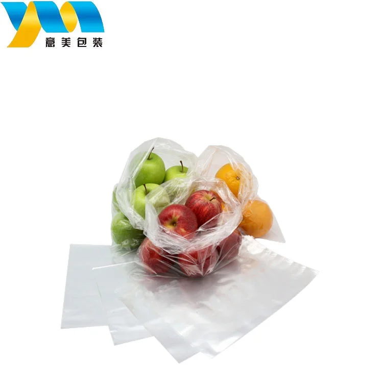 Factory supply food grade fruit vegetable packaging plastic grocery bag for supermarket