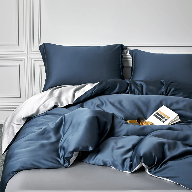 Luxury Silky Soft Breathable Tencel Sheets Hot Sleepers 100% Eucalyptus Sheets Deep Pocket Luxury Hotel Cooling Bed Sheets