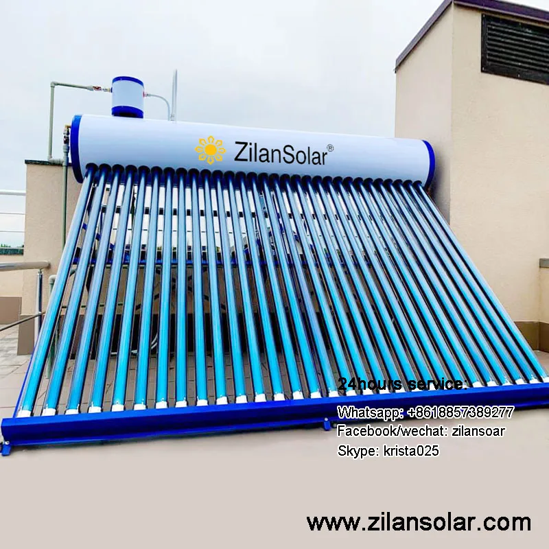 Solar water heater with assistant tank