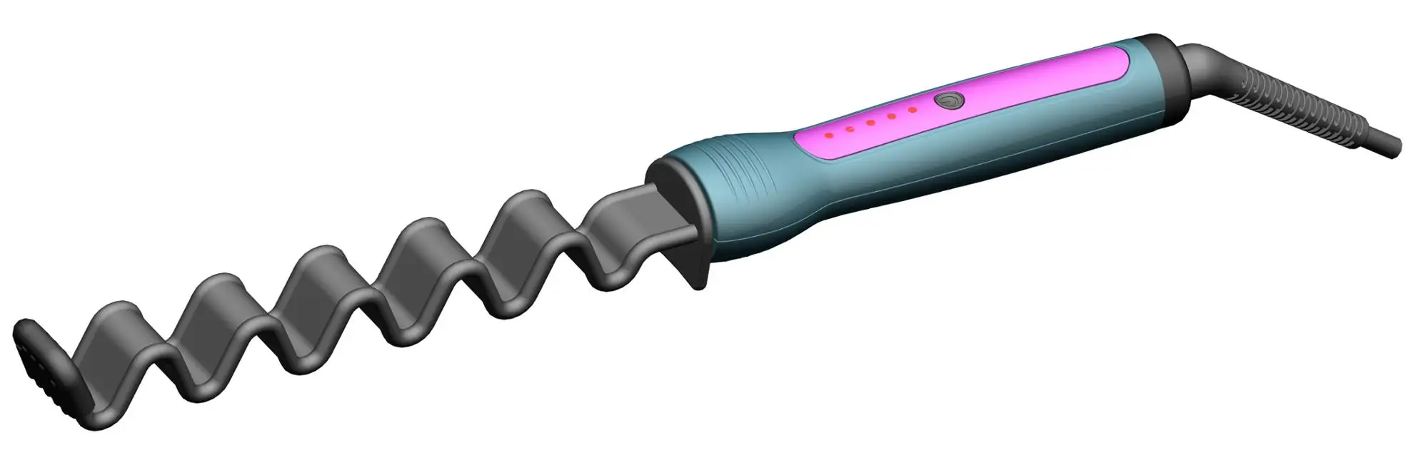 Portable Multifunction Heating Zigzag Styling Iron Wave Barrel Zig Zag Hair Curler