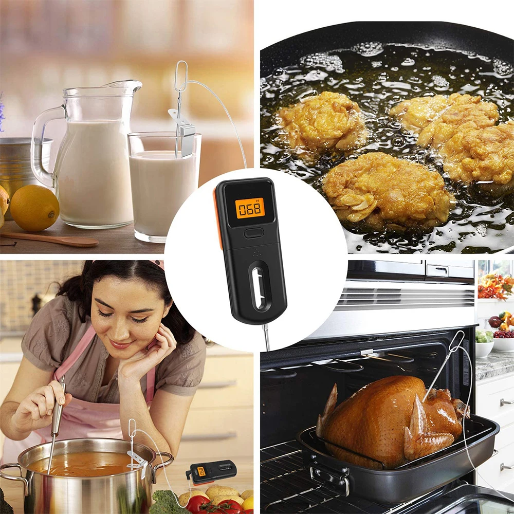 Digital Termometro De Carne Instant Read Temperature Meat Candy Milk Coffee Thermometer For Kitchen Cooking Fast MiniX2
