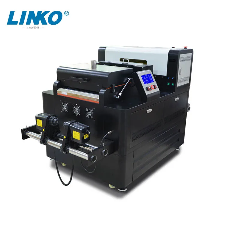 Factory New A3 30cm PET Film DTF Printer  XP600 with Powder Shaking Dyer Machine All in One