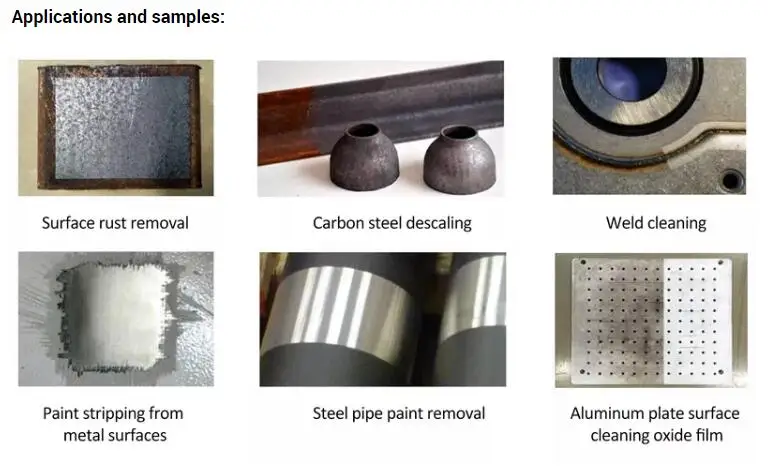200w Small Size Handheld Laser Cleaning For Structural Metal Machine Remove Paint From Wood