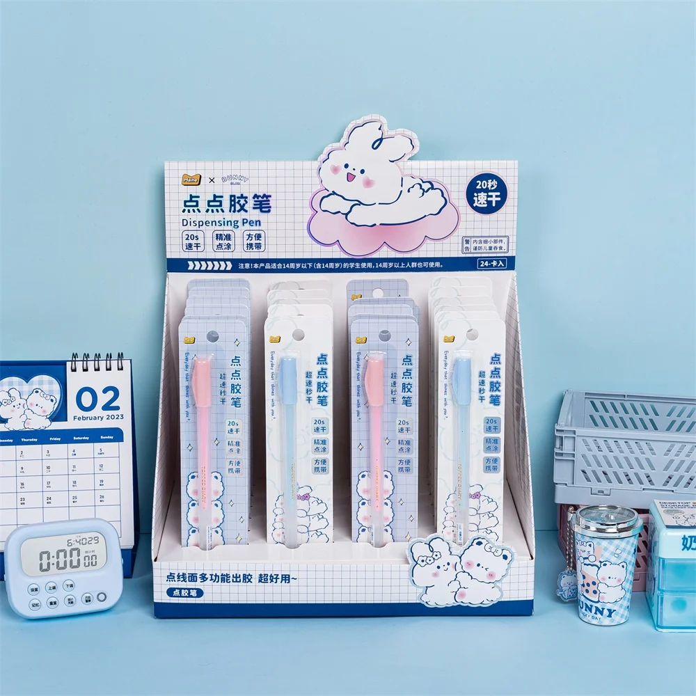 Maihe stationery colored themed Kawaii Glue Pens,Glue pen blister pack , DIY glue pen for kids crafts