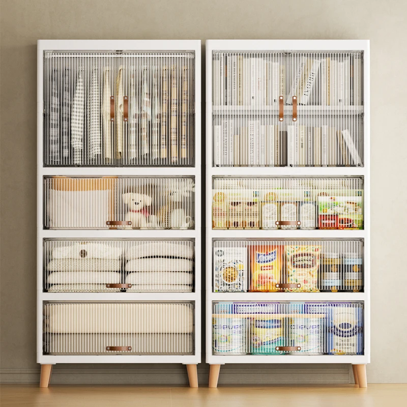 Wardrobe Children Cabinet High Capacity Plastic Wardrobe Cabinet Folding Storage Box Transparentt Storage Cabinet