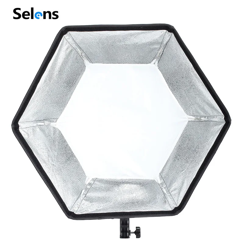 Selens 60cm Photography Studio Hexagon Softbox With L-Shape Adapter Ring