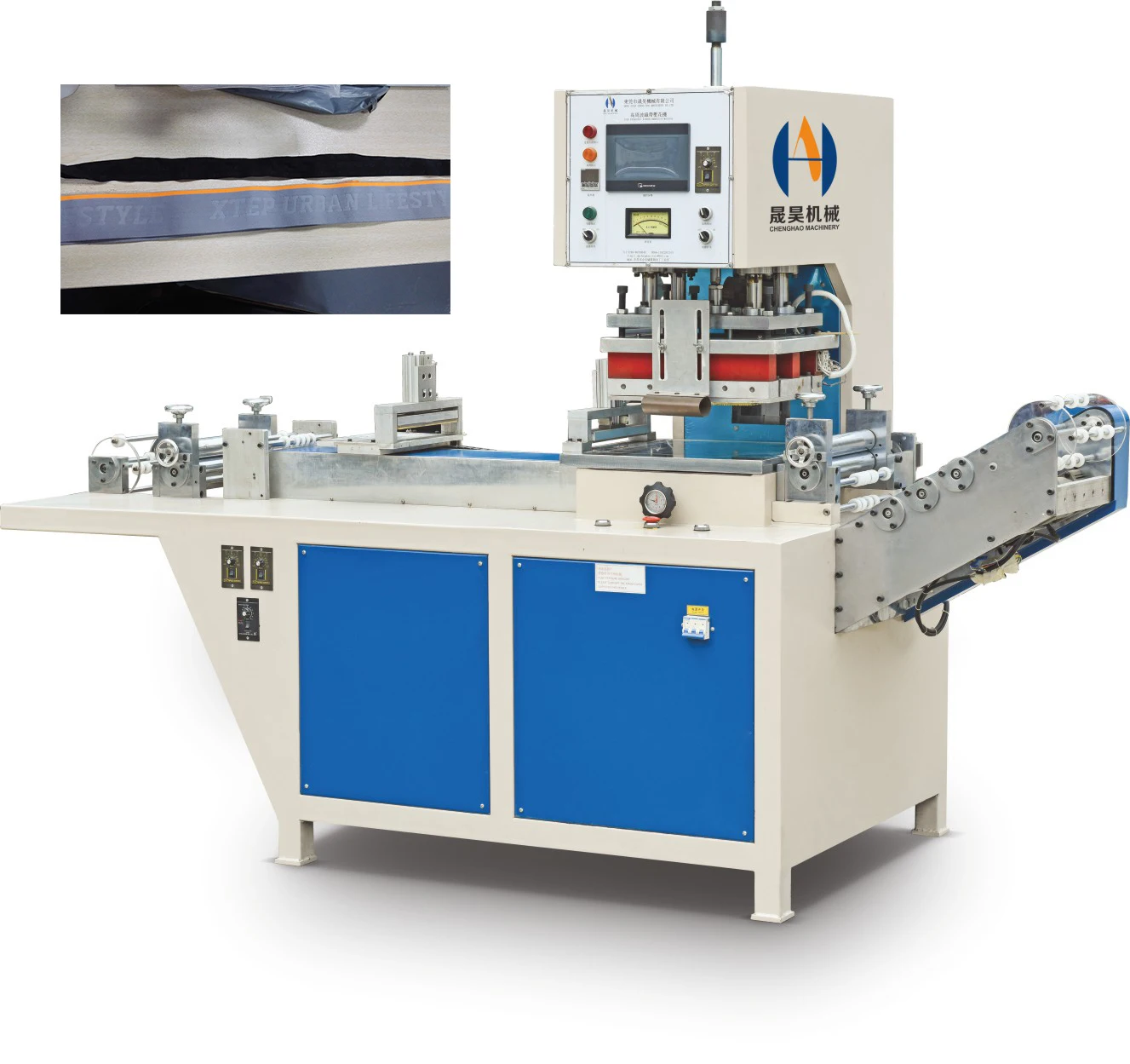 Direct Factory Sales Ribbon Logo Embossing Machine Elastic Band Embossing Rolling Machine For Woven Tape/Ribbon