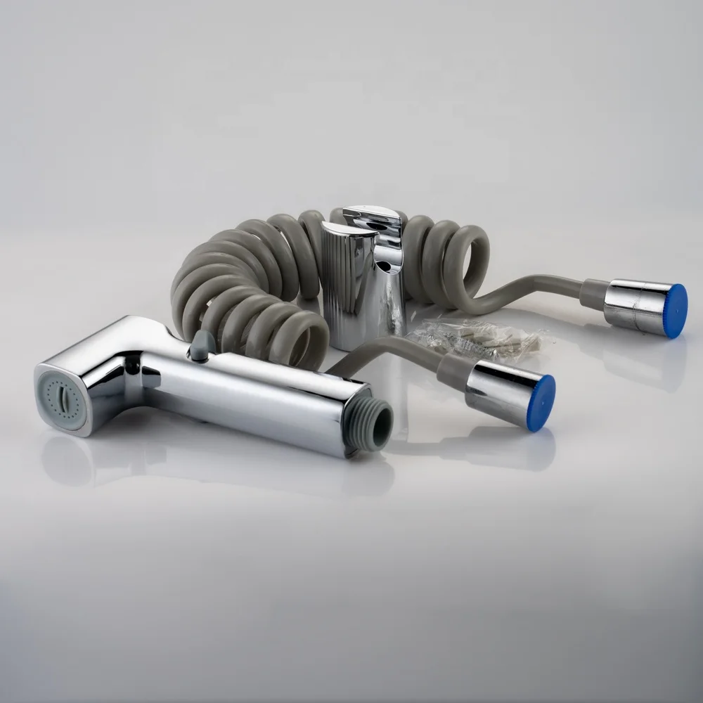 TB-617  stainless steel shower hose abs/pvc/plastic chrome shattaf sprayer bidet set