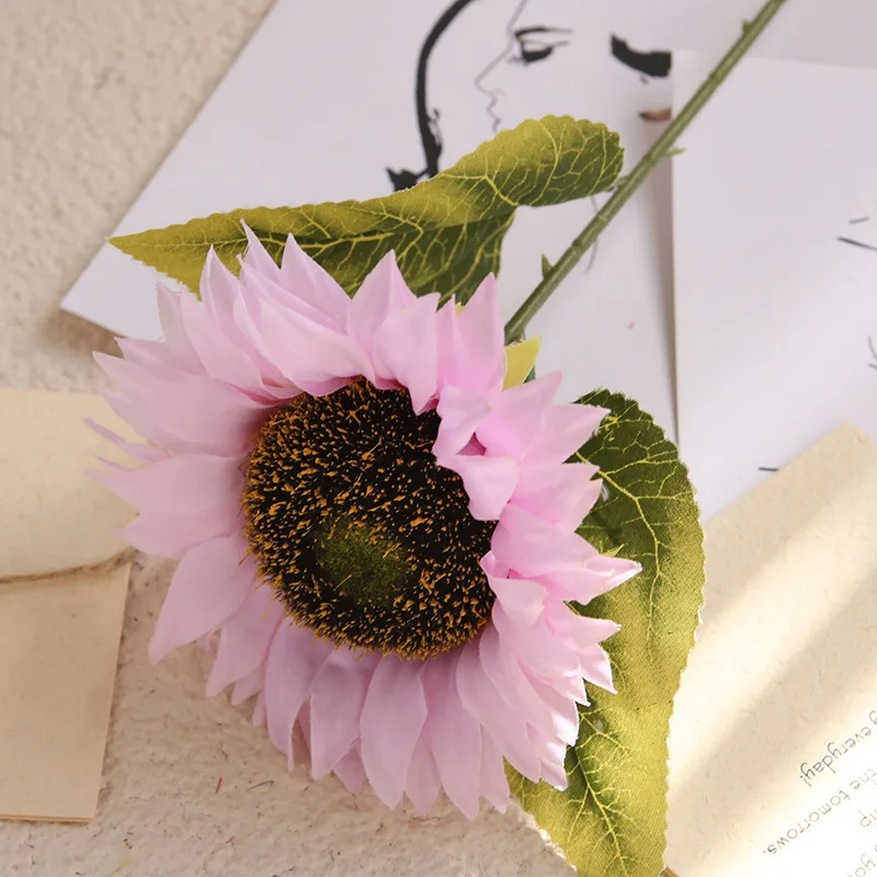 Artificial sunflower silk sunflower bouquet different colors