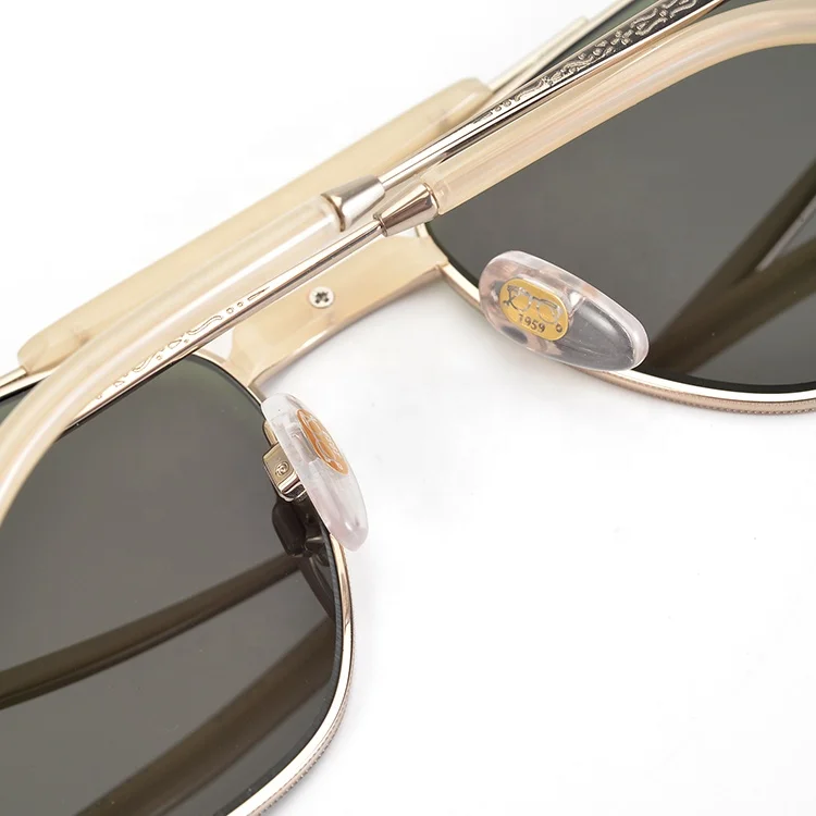 Metal Stainless Nickel Polarized Pilot Aviation Sunglasses Gafas de sol