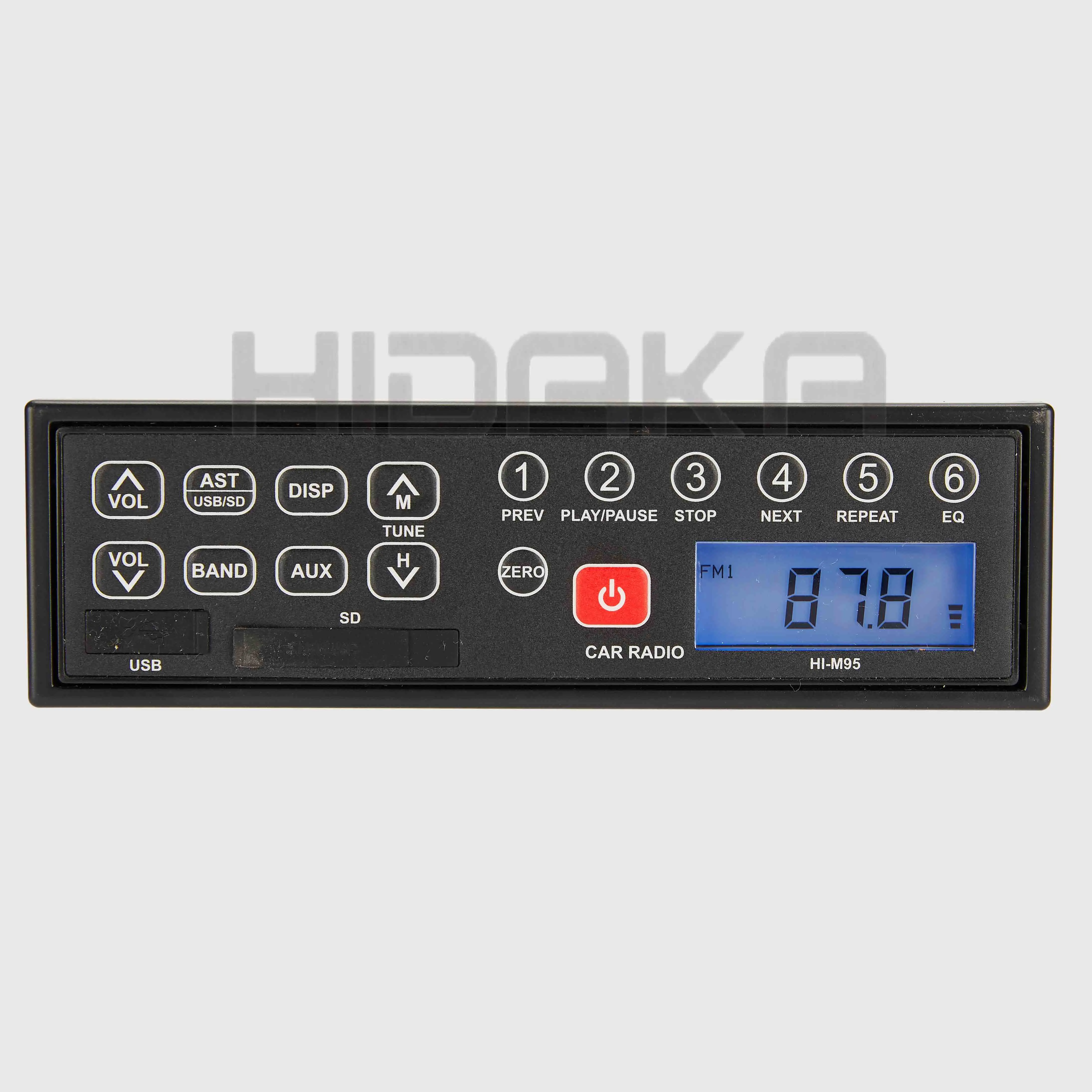 Excavator Machine Parts HI-M95 12V 24V AM/FM Excavator Radio with USB SD Input For Hitachi Kobelco CAT Komatsu