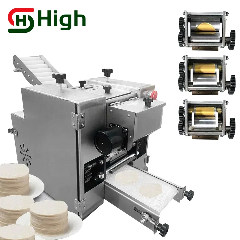 Roll Making Machine Chapati Pasta Tortilla Papad Empanada Samosa Gyoza Wonton Spring Dumpling Skin Wrapper Machine