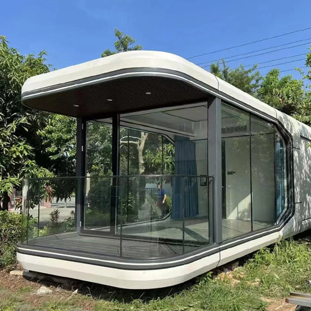 Современный 40-футовый алюминиевый контейнер для отелей 3 спальни капсульные дома графический дизайн плоский онлайн техническая