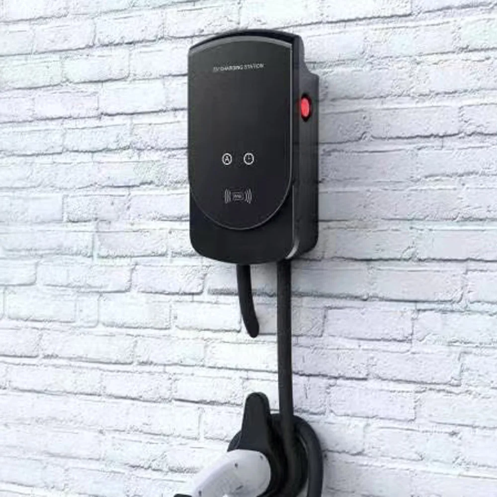 Strength Factory IEC 62196 Type2 Adjustable current 8A 10A 13A 16A 32A EV Wall Mounted Charging statian 22kw