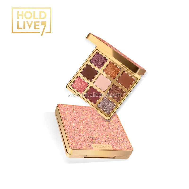 
Hold Live pink eyeshadow Plate Gilding Secret Eye Shadow Light People Dried Fish Rose Red Brown Lovely Matte Nine Color 