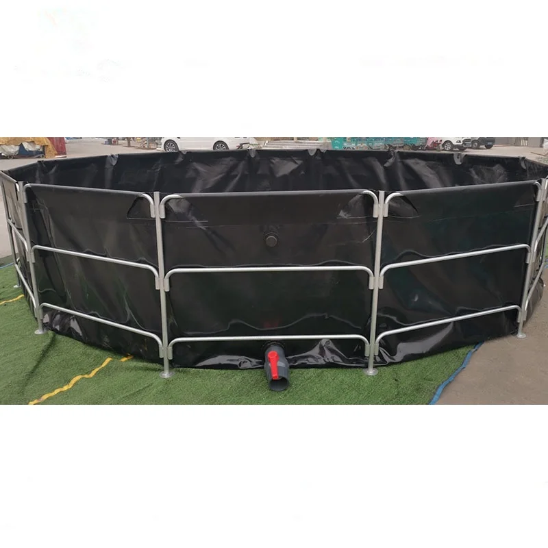 High quality 1000 L to 500000 Liters  foldable  fish farming tanks for outdoor and indoor