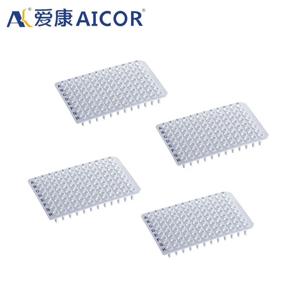Лабораторная коническая прозрачная/белая пластиковая центрифуга 0,1 мл 0,2 мл 96 отверстий Microplate Pcr Tube Plate без юбки