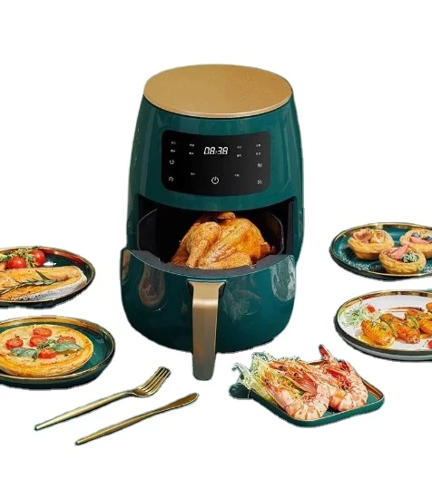 
Hot seller 4.5L 1400W Touch Screen Deep Fryer No Oil Air Fryer Oven With Nonstick Basket 