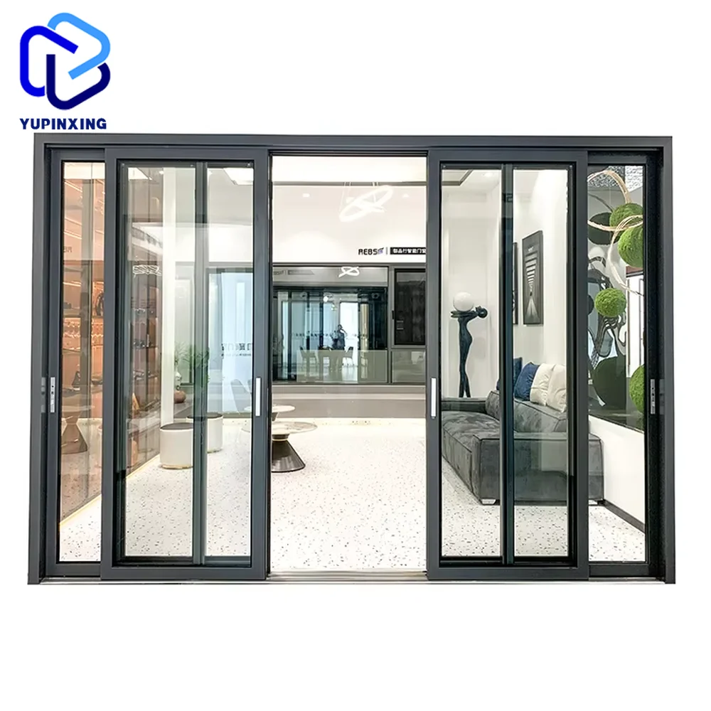 Manual soundproof automatic hdsafe european multi patio lift and crittal glass system aluminium design double slide screen door