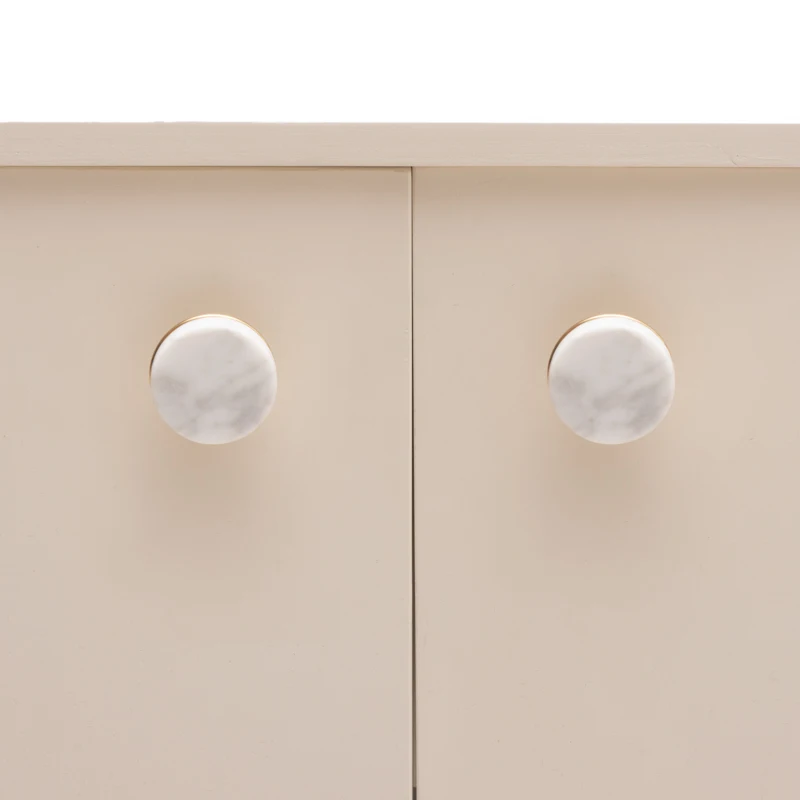Luxury natural stone marble brass furniture kitchen handle knob cabinet wardrobe drawer door handle hardware accessories