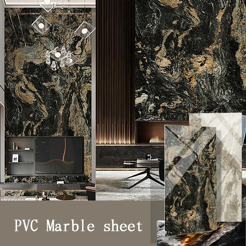 marble wall sheet for wall decoration 1220*2900mm 1220x2440mm 1220*2600mm 3mm waterproof plastic board supplier