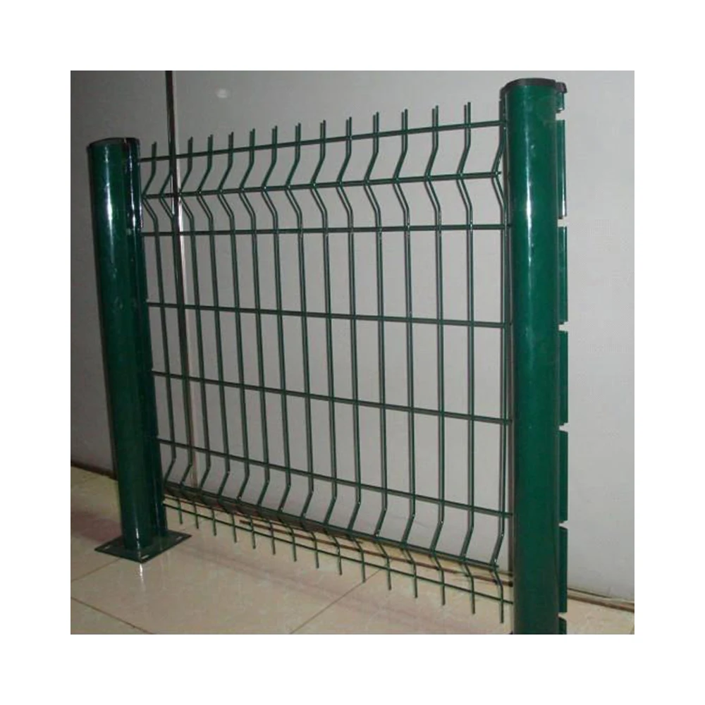 BOCN Fence Panel Popular Powder Coated Kinds of Pole With 3D Welded Fence Panel