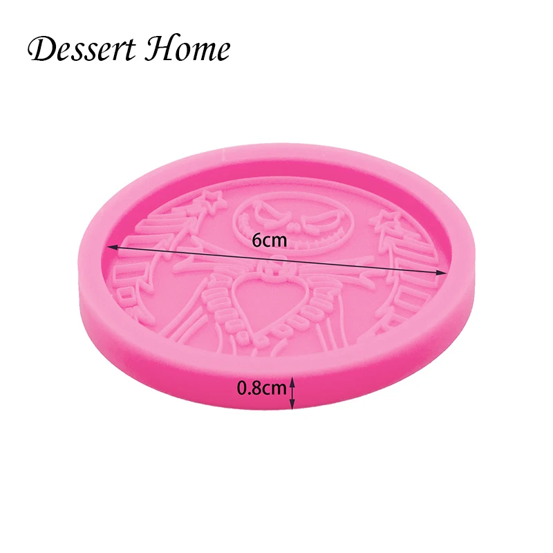 DY0464 Shiny Jack/Lisa Clown Phone Grip Molds, Jewelry Epoxy Mould Resin Silicone Mold Badge Reel As Well