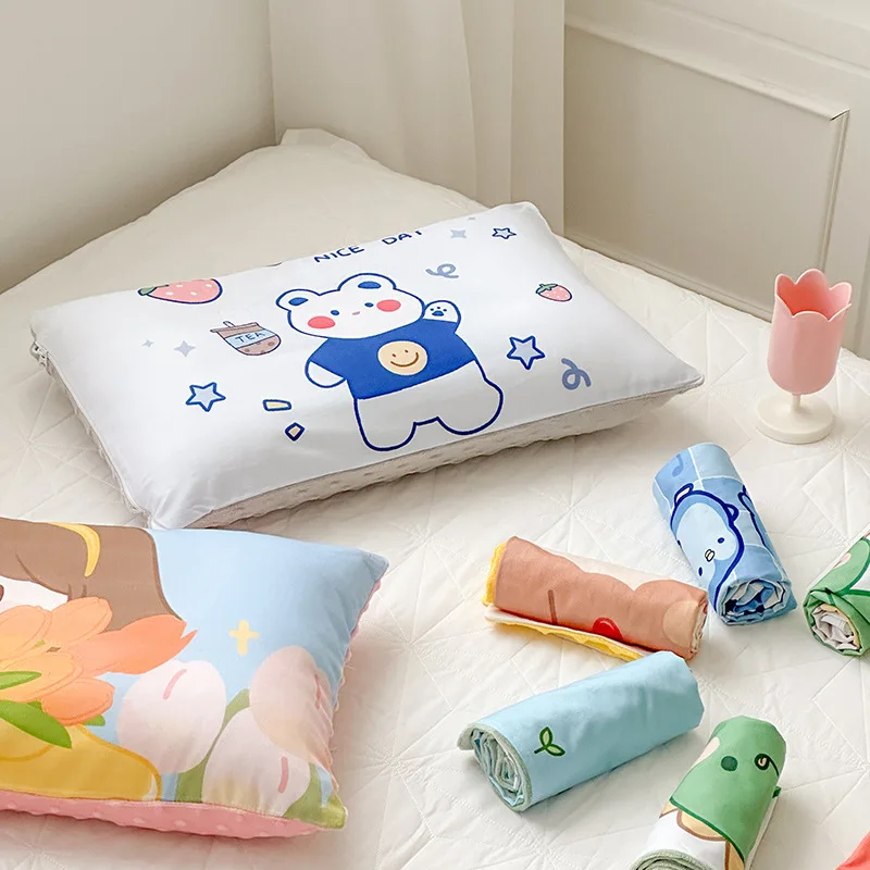 100% cotton baby pillow Cartoon printing Pillow for newborns
