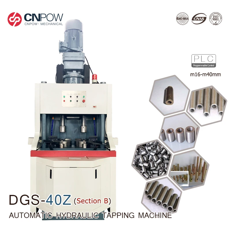 CNPOW M16-M40mm servo electric magnetic cold tapping machine for pipe