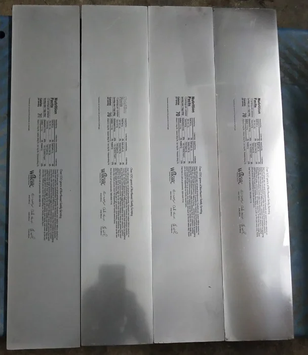 Thick Pad printing plate with logo 100*250 mm Customized pad plate / cliche