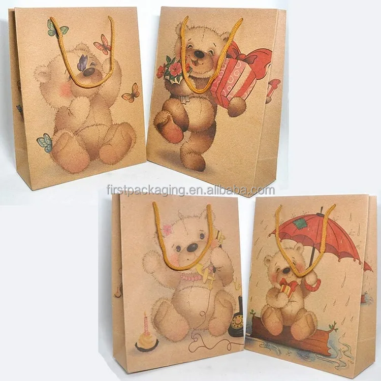 Christmas Paper Gift Bags Packaging With Handle for Holiday Paper Gift Bags, Christmas Goody Bags