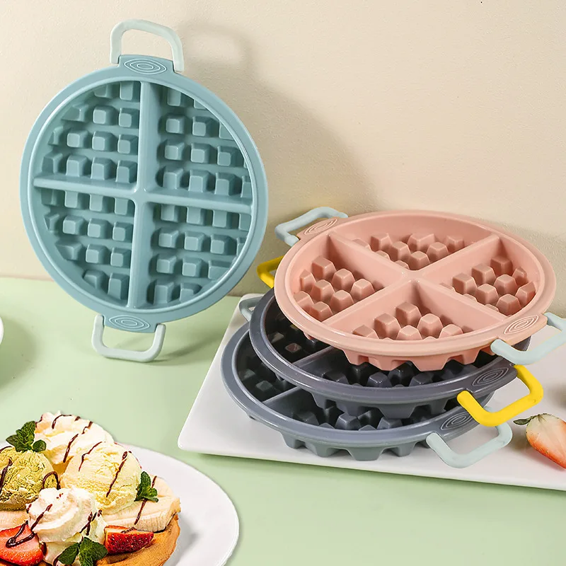 Silicone Waffle Mold Best Nonstick Maker Molds Baking Mini Large Round Square Tray Multicavity Reusable Flexible Bpafree Easy