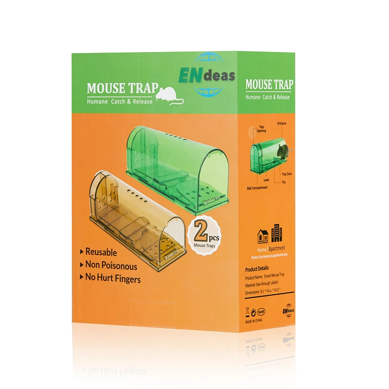 
Humane catch plastic Rat bait trap mousetrap 