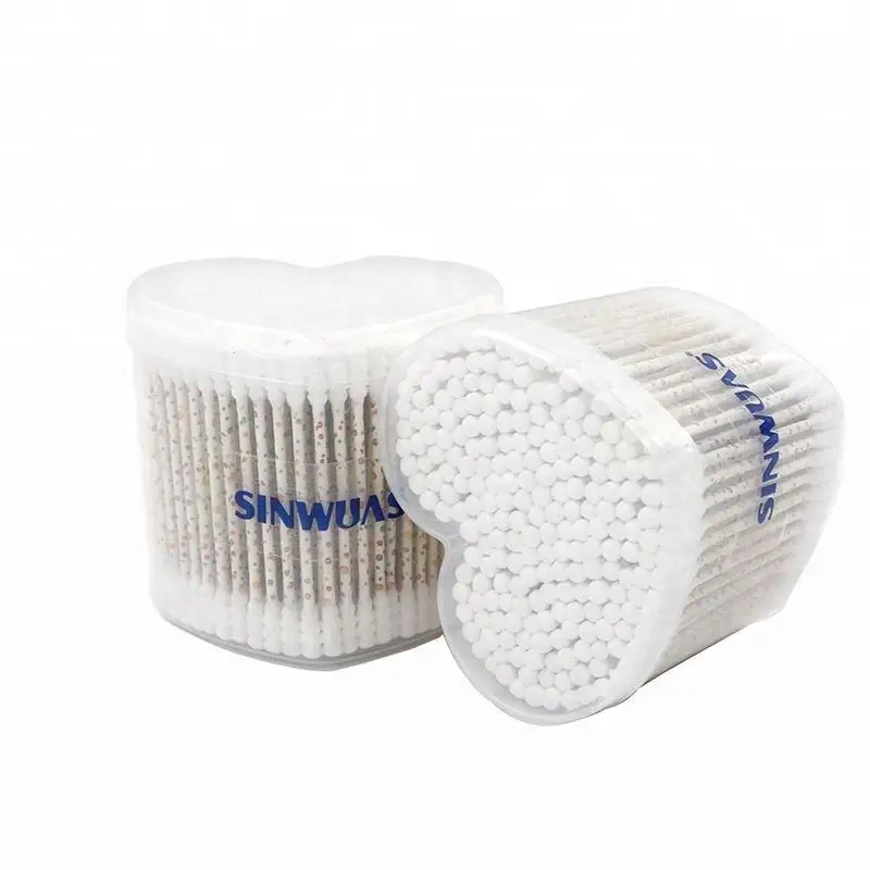 Recyclable OEM quality double pure cotton environmentally friendly ear cleaner cotton bud