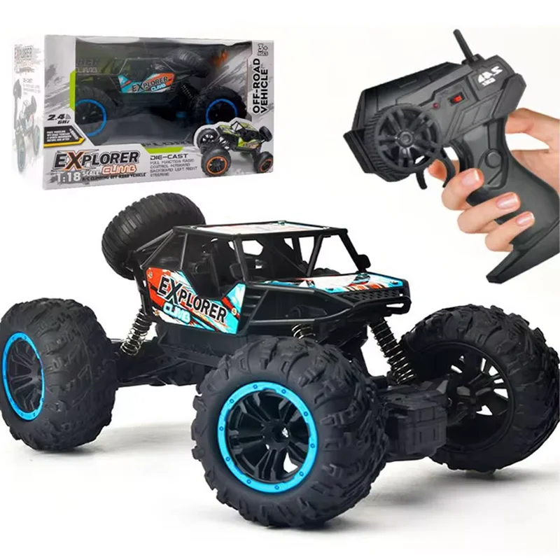 2.4G 1:16 Large Size 45 Degrees Uphill TPR Tire All Terrain 4x4 Off-Road RC Car Toys Kids Including Remote Controller Metal